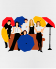 Puodelis Friends umbrella